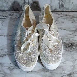 Kate Spade X Keds Glitter Tennis Shoes
